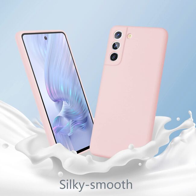 Husa pentru Samsung Galaxy S21 FE Liquid Silicone, pink