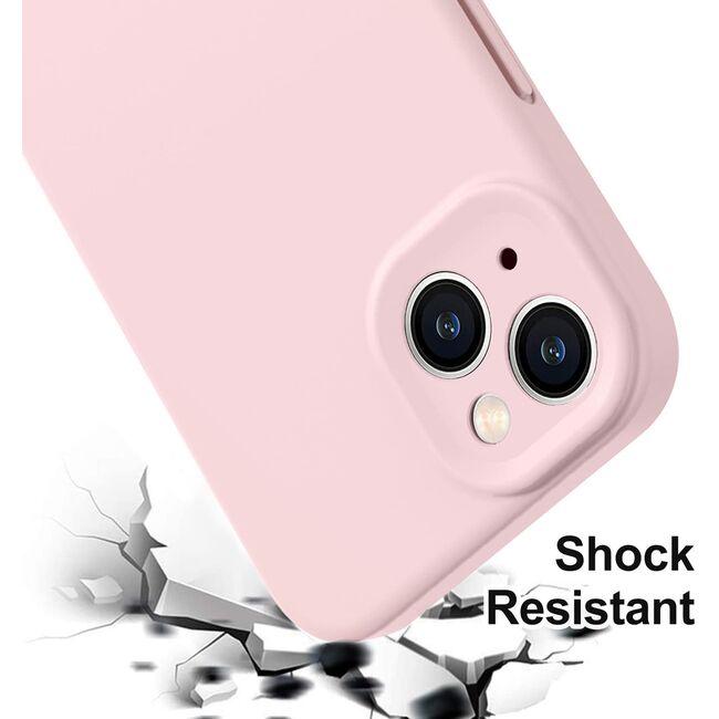 Husa pentru iPhone 13 Liquid Silicone, pink