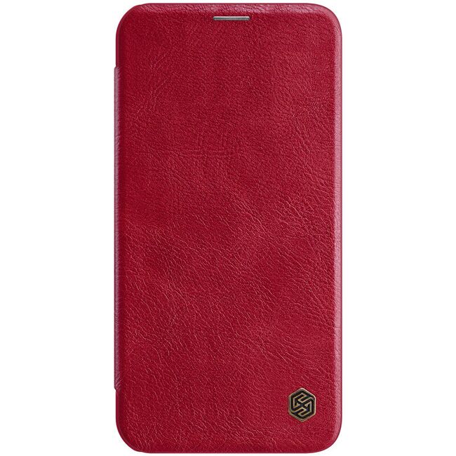 Husa iphone 13, qin leather pro case, nillkin - rosu