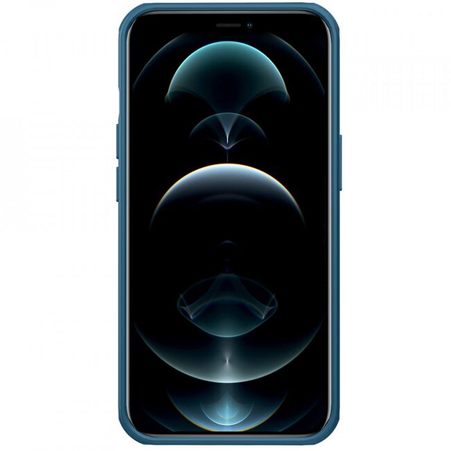 Husa iphone 13, super frosted shield pro, nillkin - albastru