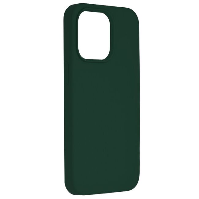 Husa iphone 13 pro din silicon moale, techsuit soft edge - dark green