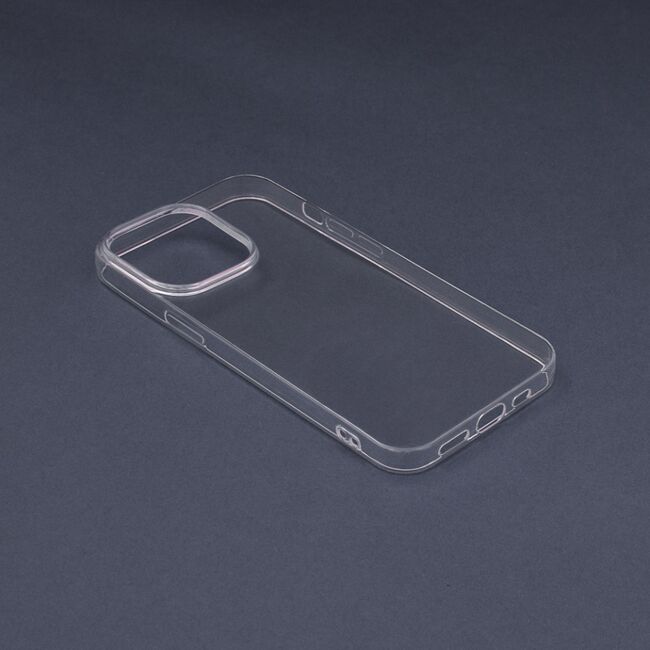 Husa iphone 13 pro max, din silicon tpu slim, techsuit - transparent