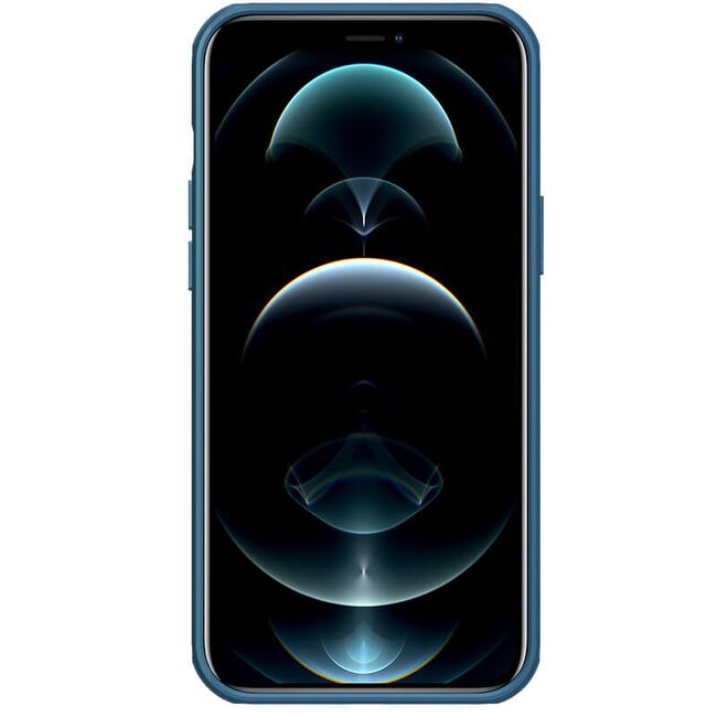 Husa iphone 13 pro max, super frosted shield, nillkin - albastru