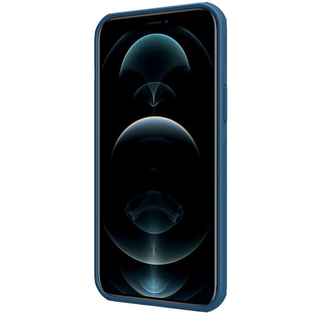 Husa iphone 13 pro max, super frosted shield, nillkin - albastru