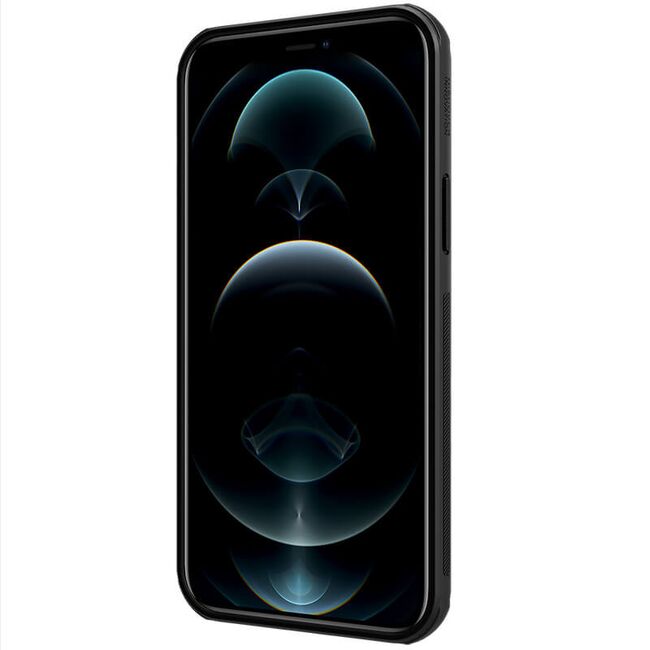 Husa iphone 13 pro max, super frosted shield, nillkin - negru