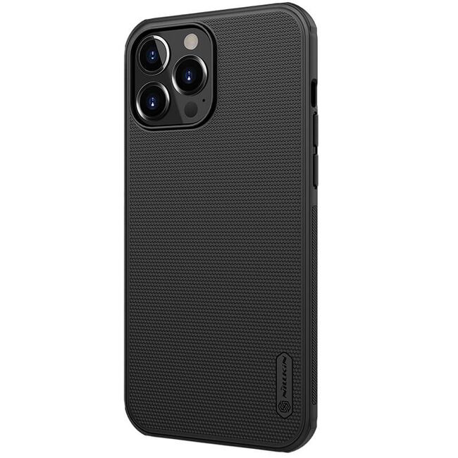 Husa iphone 13 pro max, super frosted shield, nillkin - negru
