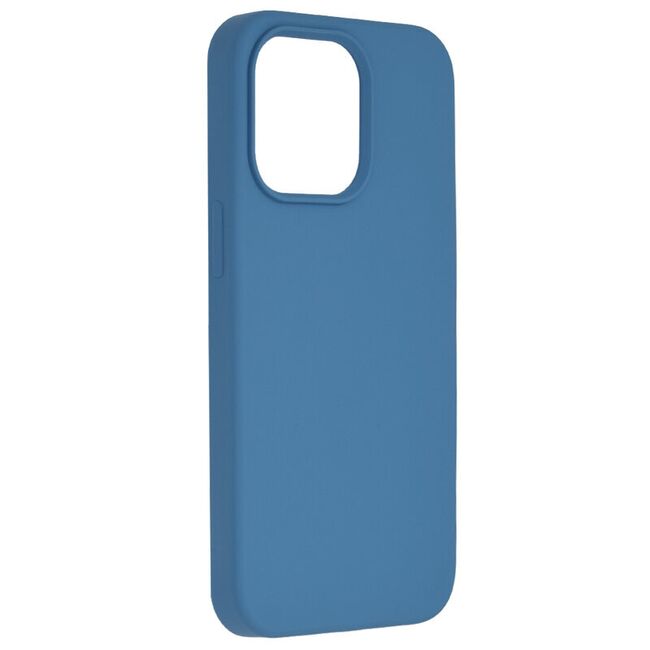Husa iphone 13 pro max din silicon moale, techsuit soft edge - denim blue