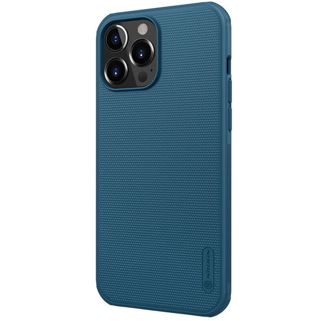 Husa iphone 13 pro max, super frosted shield pro, nillkin - albastru