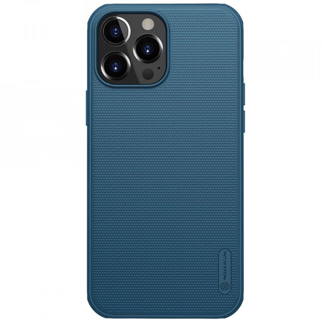 Husa iphone 13 pro max, super frosted shield pro, nillkin - albastru