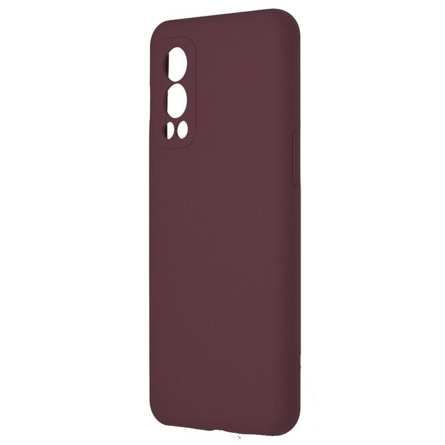 Husa oneplus nord 2 5g din silicon moale, techsuit soft edge - plum violet