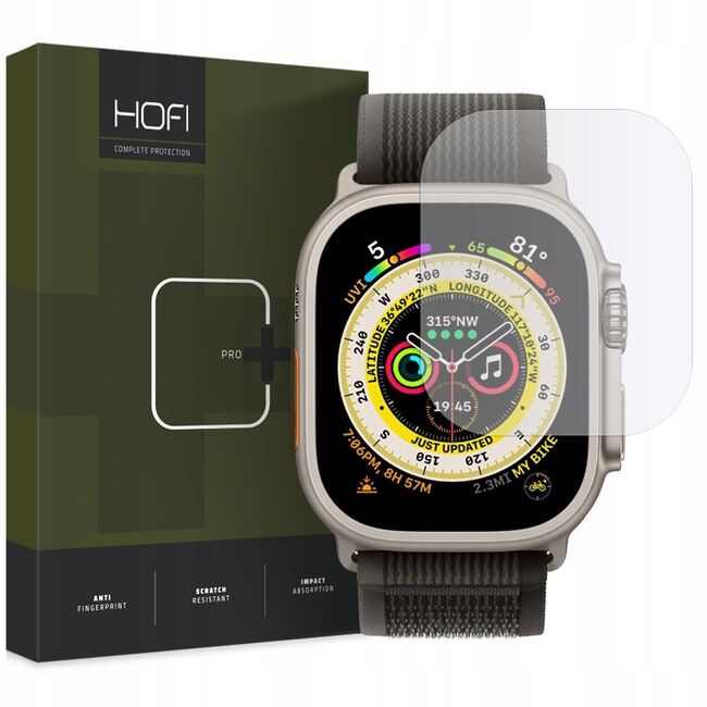 Folie Protectie Hofi Glass Pro+ Apple Watch Ultra (49 Mm) Transparent