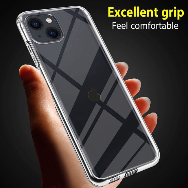 Pachet 360: Husa cu folie integrata pentru iPhone 13 360 Full Cover (fata+spate), transparent