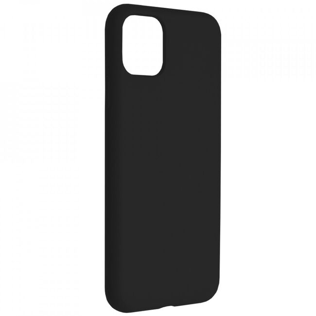 Husa iphone 11 pro max din silicon moale, techsuit soft edge - negru