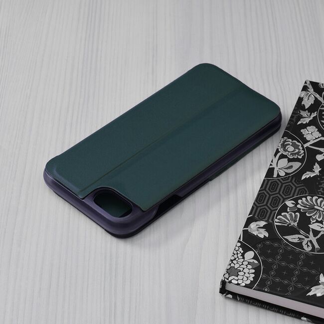 Husa iPhone 6 / 6S Eco Leather View Flip Tip Carte - Verde