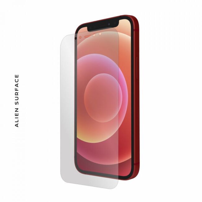 Folie iphone 12 pro max, regenerabila + case friendly, alien surface - transparent
