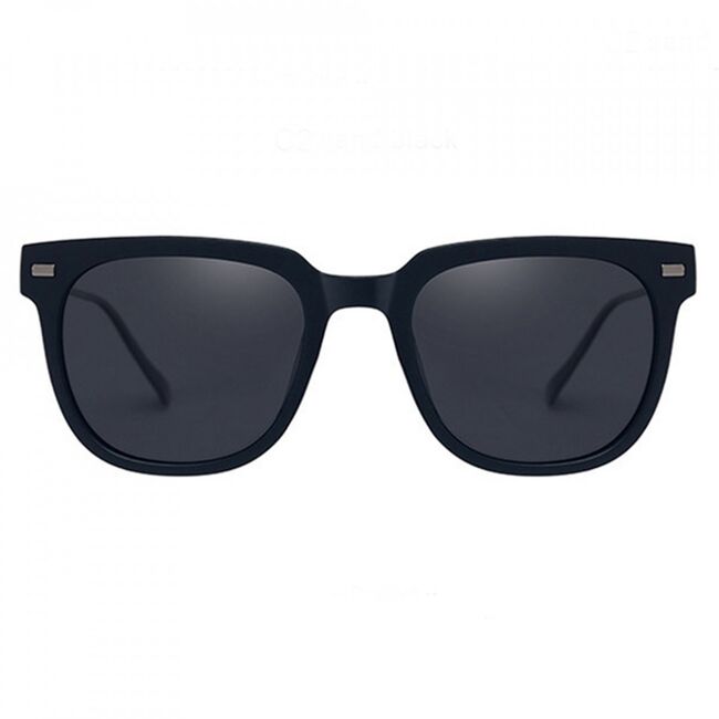 Ochelari de soare cu protectie UV unisex Techsuit, negru mat, MM95837