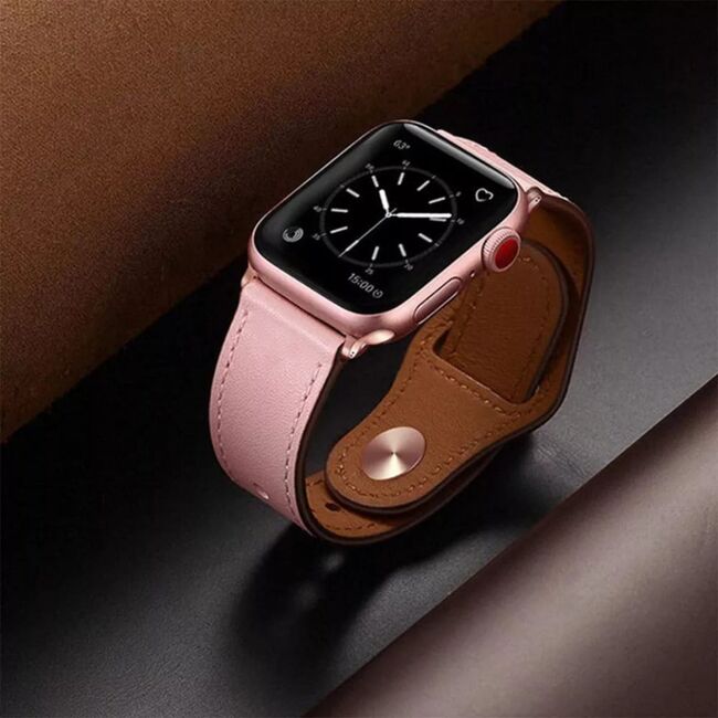 Curea Apple Watch 1 / 2 / 3 / 4 / 5 / 6 / 7 / 8 / SE (38mm / 40 mm / 41 mm) pentru barbati Techsuit, negru, W033