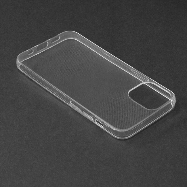 Husa iphone 12 / 12 pro, din silicon tpu slim, techsuit - transparent