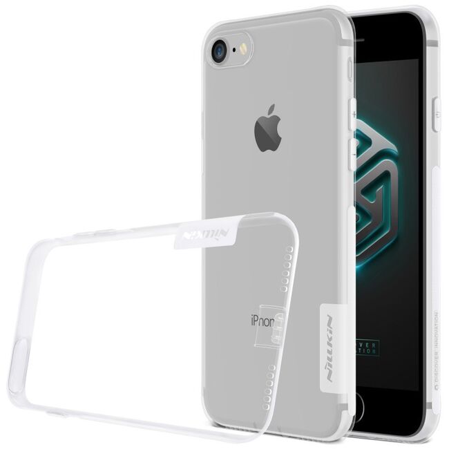 Husa iphone 7 / 8 / se 2020, nature tpu case, nillkin - transparent