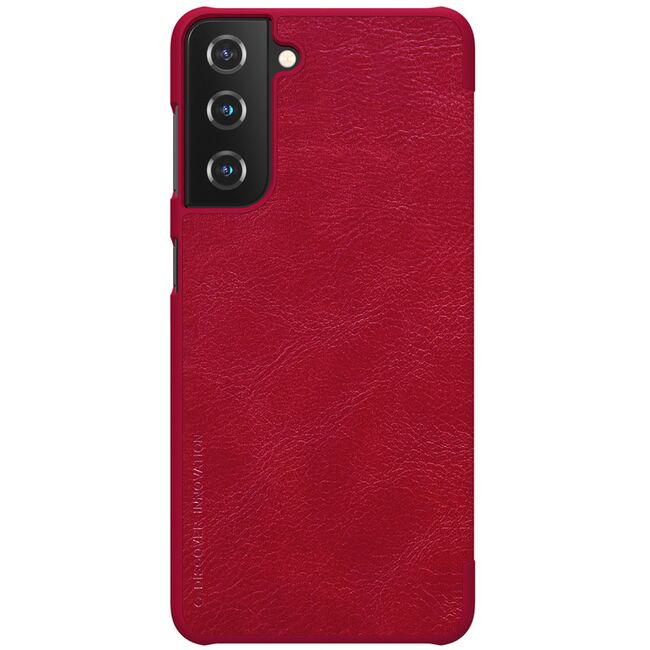 Husa samsung galaxy s21 plus, qin leather case, nillkin - rosu