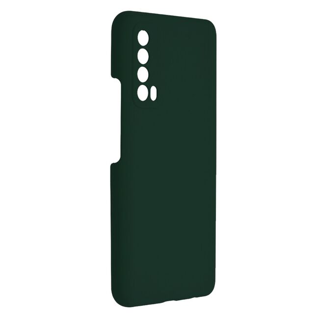 Husa huawei p smart 2021 din silicon moale, techsuit soft edge - dark green
