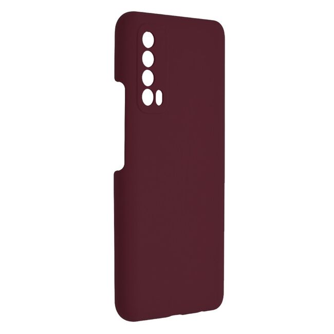 Husa huawei p smart 2021 din silicon moale, techsuit soft edge - plum violet