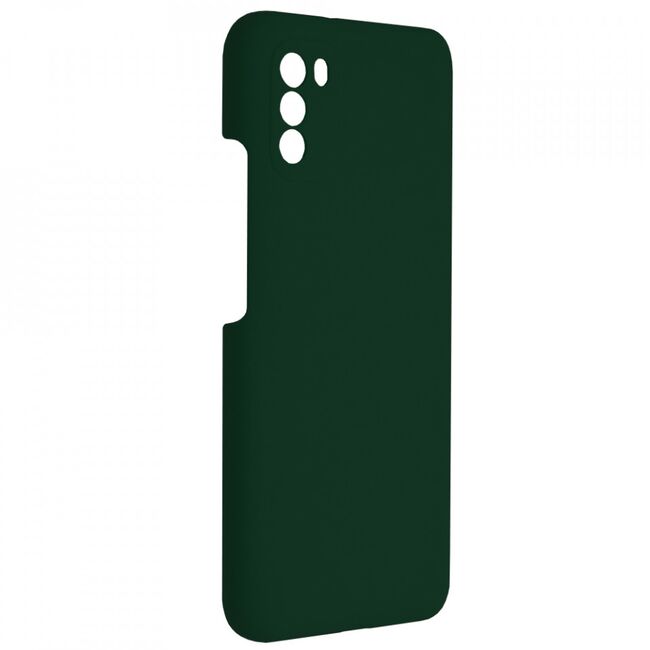 Husa xiaomi poco m3 din silicon moale, techsuit soft edge - dark green