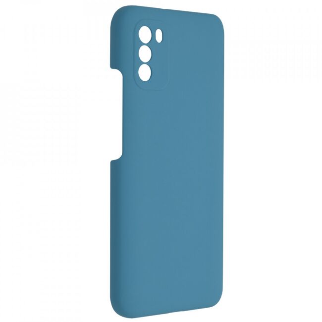 Husa xiaomi poco m3 din silicon moale, techsuit soft edge - denim blue