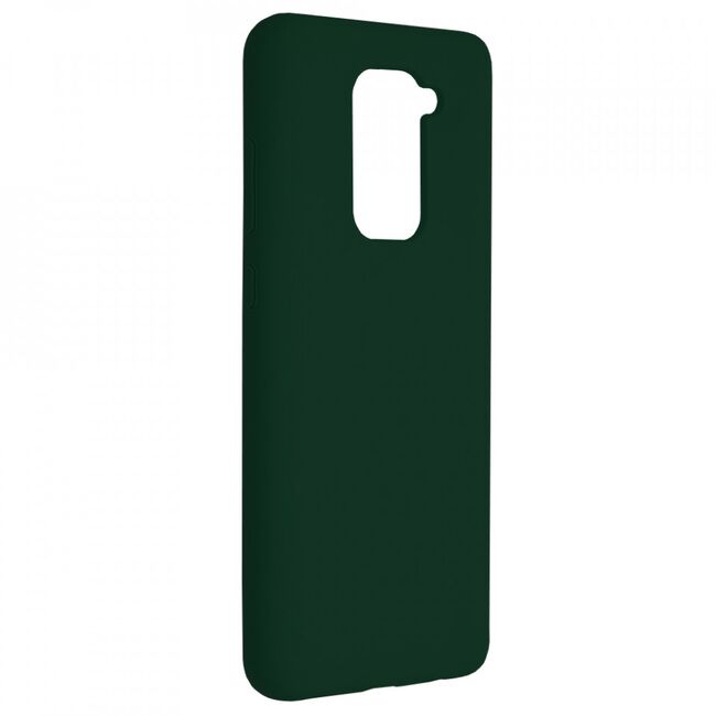 Husa xiaomi redmi note 9 din silicon moale, techsuit soft edge - dark green