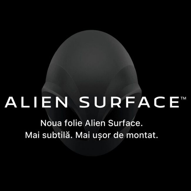 Folie 360° iphone 12 pro [ecran+margini+spate] alien surface - transparent
