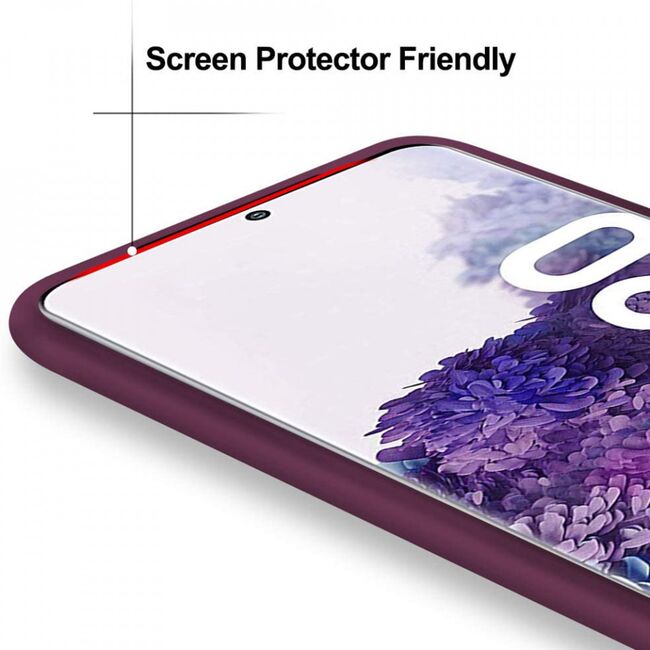 Husa samsung galaxy s20 din silicon moale, techsuit soft edge - plum violet