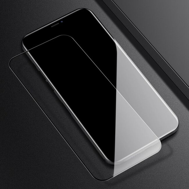 Folie sticla iphone 12 pro max, nillkin amazing cp+pro - negru