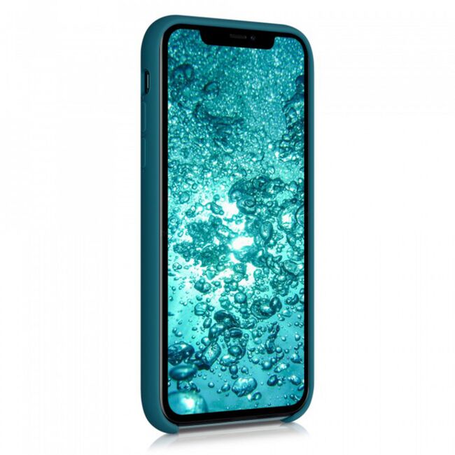 Husa iphone 11 din silicon moale, techsuit soft edge - dark green