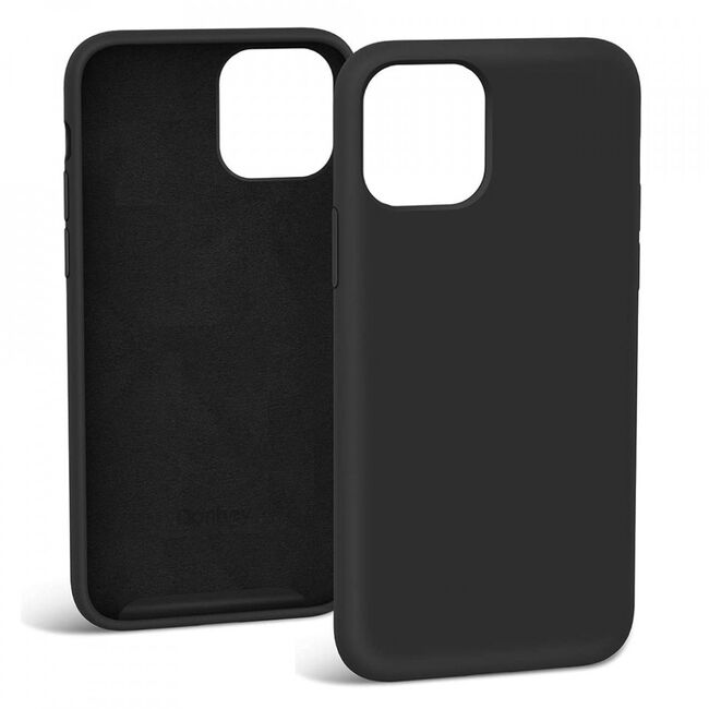 Husa iphone 11 pro din silicon moale, techsuit soft edge - negru