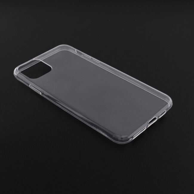 Husa iphone 11 pro max, din silicon tpu slim, techsuit - transparent