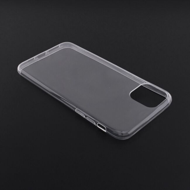 Husa iphone 11 pro max, din silicon tpu slim, techsuit - transparent