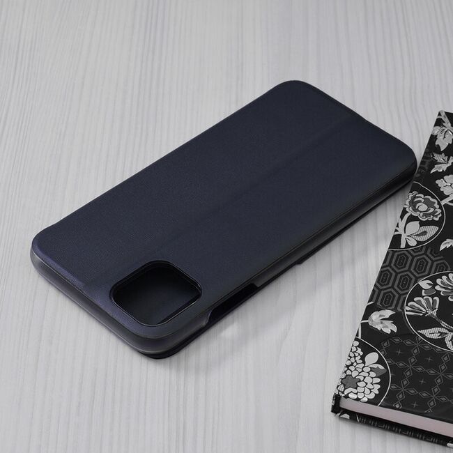 Husa iPhone 11 Pro Eco Leather View Flip Tip Carte - Albastru