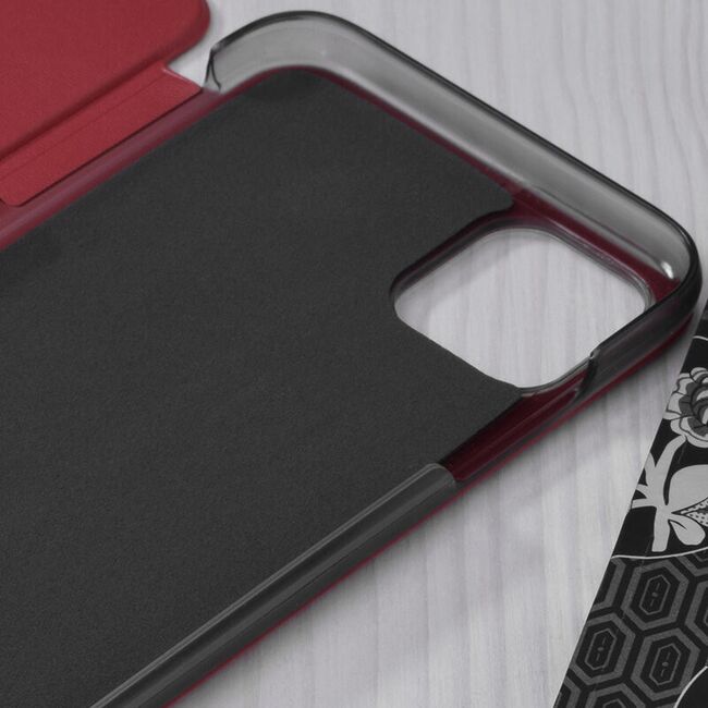 Husa iPhone 11 Pro Eco Leather View Flip Tip Carte - Rosu