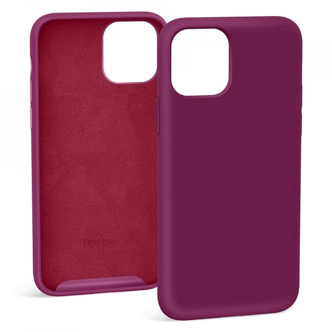 Husa iphone 11 pro din silicon moale, techsuit soft edge - plum violet