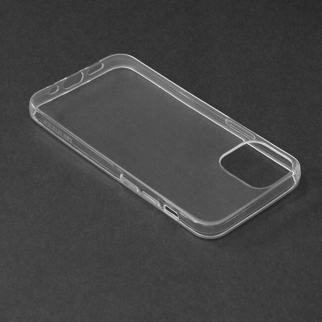 Husa iphone 12 mini, din silicon tpu slim, techsuit - transparent