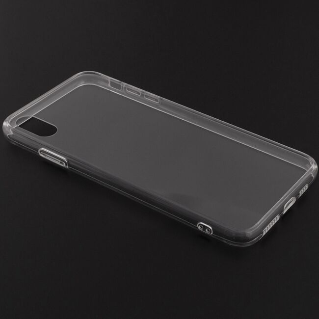 Husa iphone xs max, din silicon tpu slim, techsuit - transparent