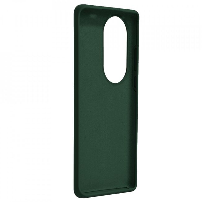 Husa huawei p50 pro din silicon moale, techsuit soft edge - dark green