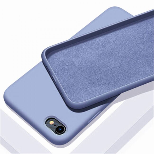Husa iphone 6 plus din silicon moale, techsuit soft edge - denim blue