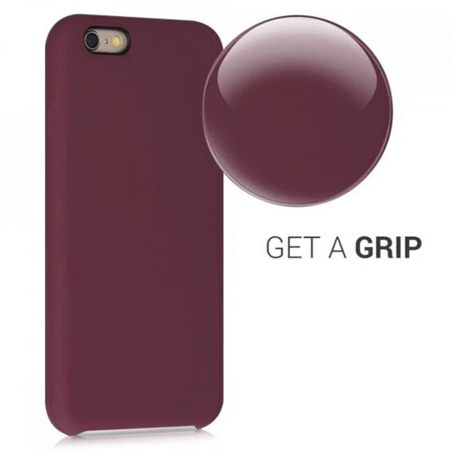 Husa iphone 6 plus din silicon moale, techsuit soft edge - plum violet
