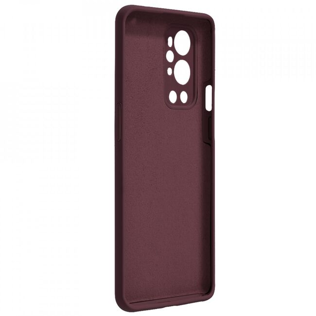Husa oneplus 9 pro din silicon moale, techsuit soft edge - plum violet