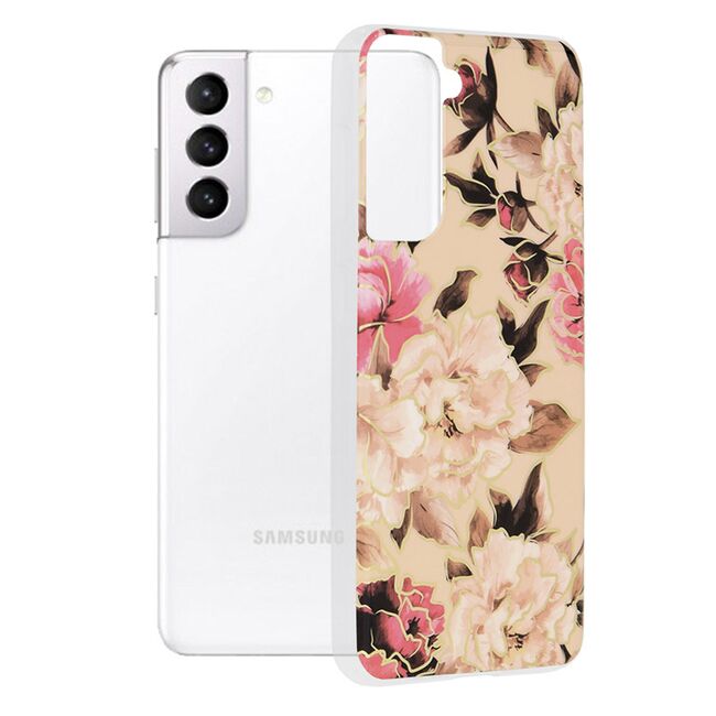 Husa samsung galaxy s21 marble series, techsuit - mary berry nude