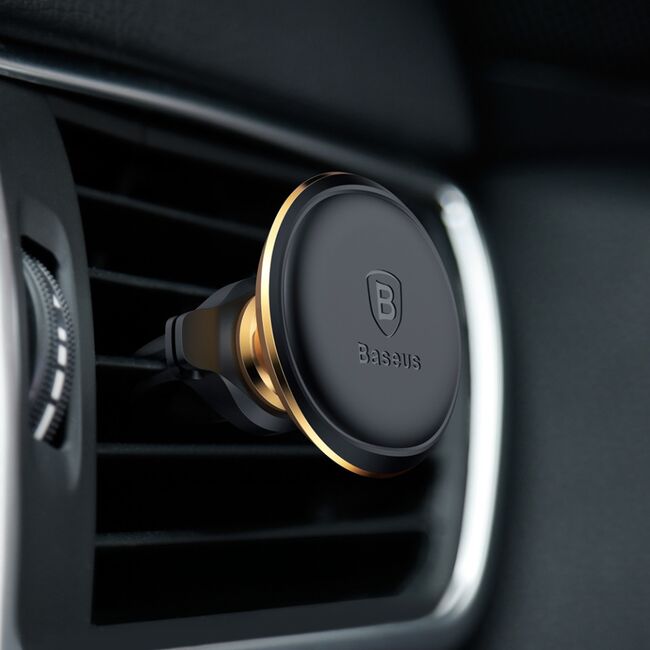 Suport telefon auto grila ventilatie Baseus, auriu, SUGX-A0V