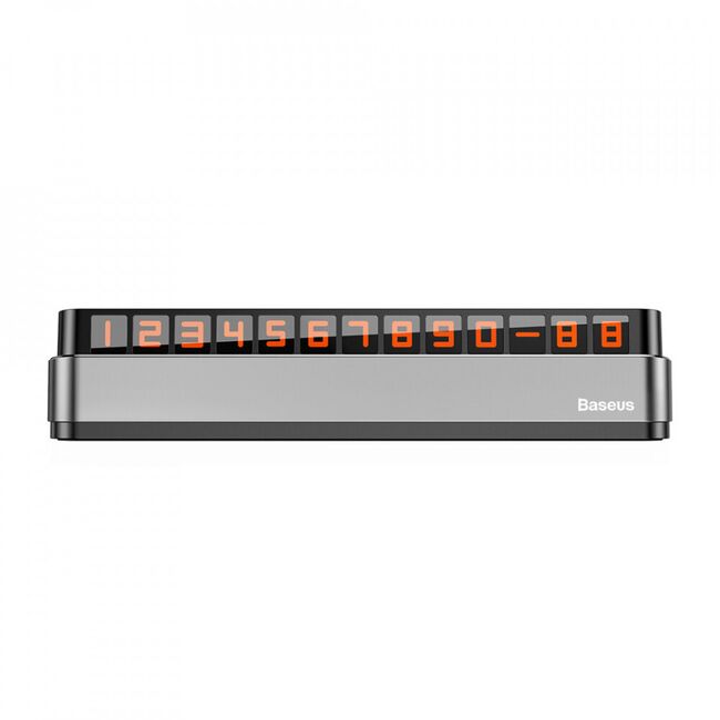 Suport numar telefon bord, moonlight, baseus - gri inchis