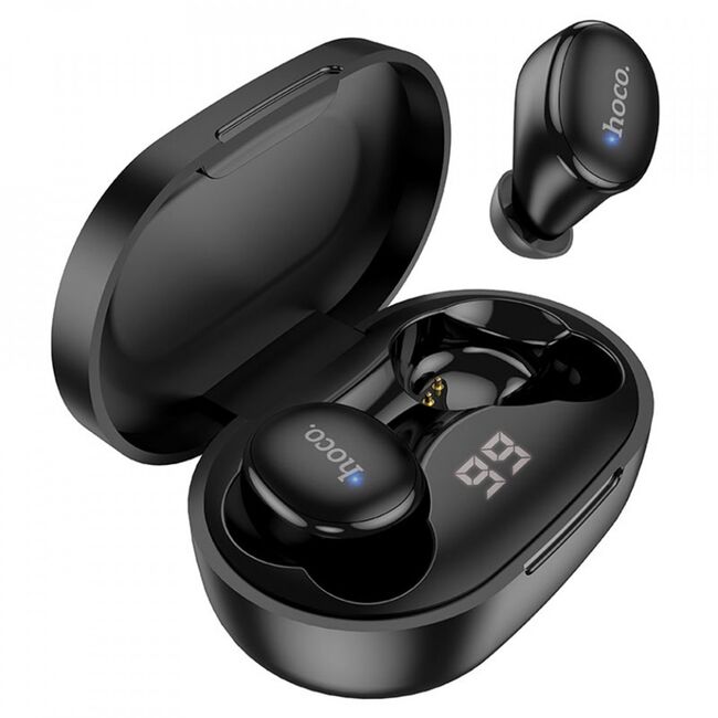 Casti wireless stereo, earbuds Bluetooth TWS Hoco EW11, negru