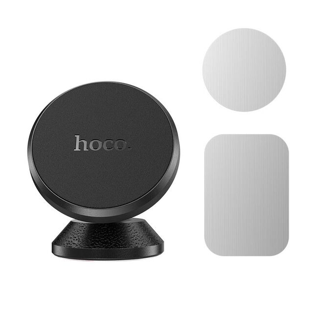Suport telefon auto magnetic Hoco CA79 cu prindere adeziva de bord, negru
